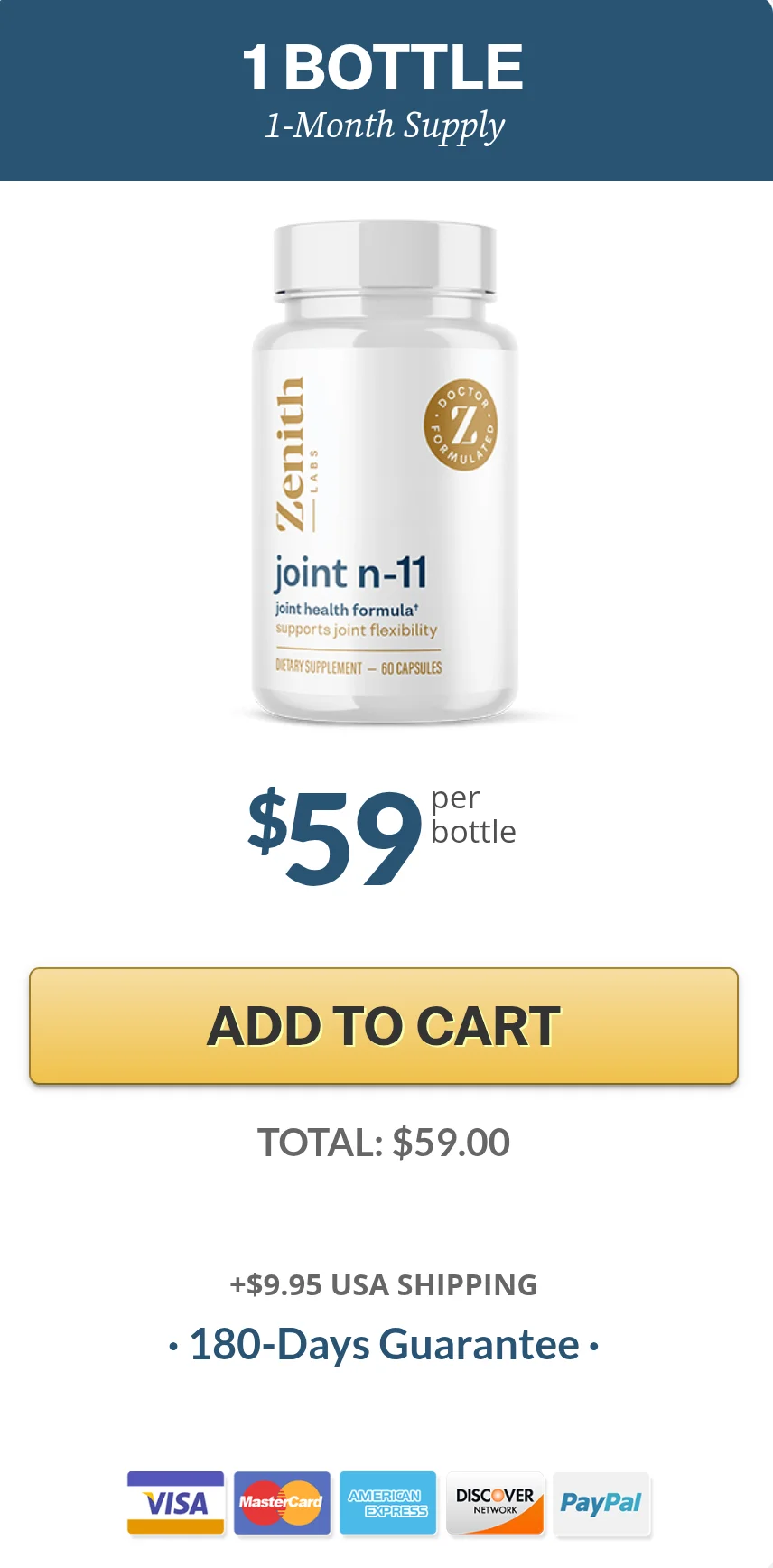 Joint N11 - 1 Bottle Pricing